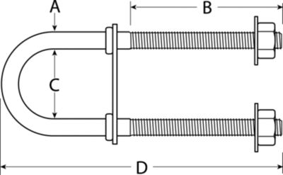 BOW EYE-U BOLT   .38