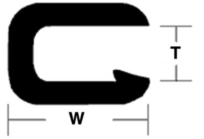 5/32  X 25′ FLEX TRIM-BLACK