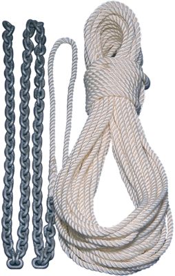 1/2  X 150′ NYLON W/1/4  X 10′ CHAIN F/400  F/600  F/500