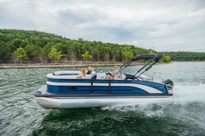 Family Relaxing on a LoweSS 230 Pontoon Boat