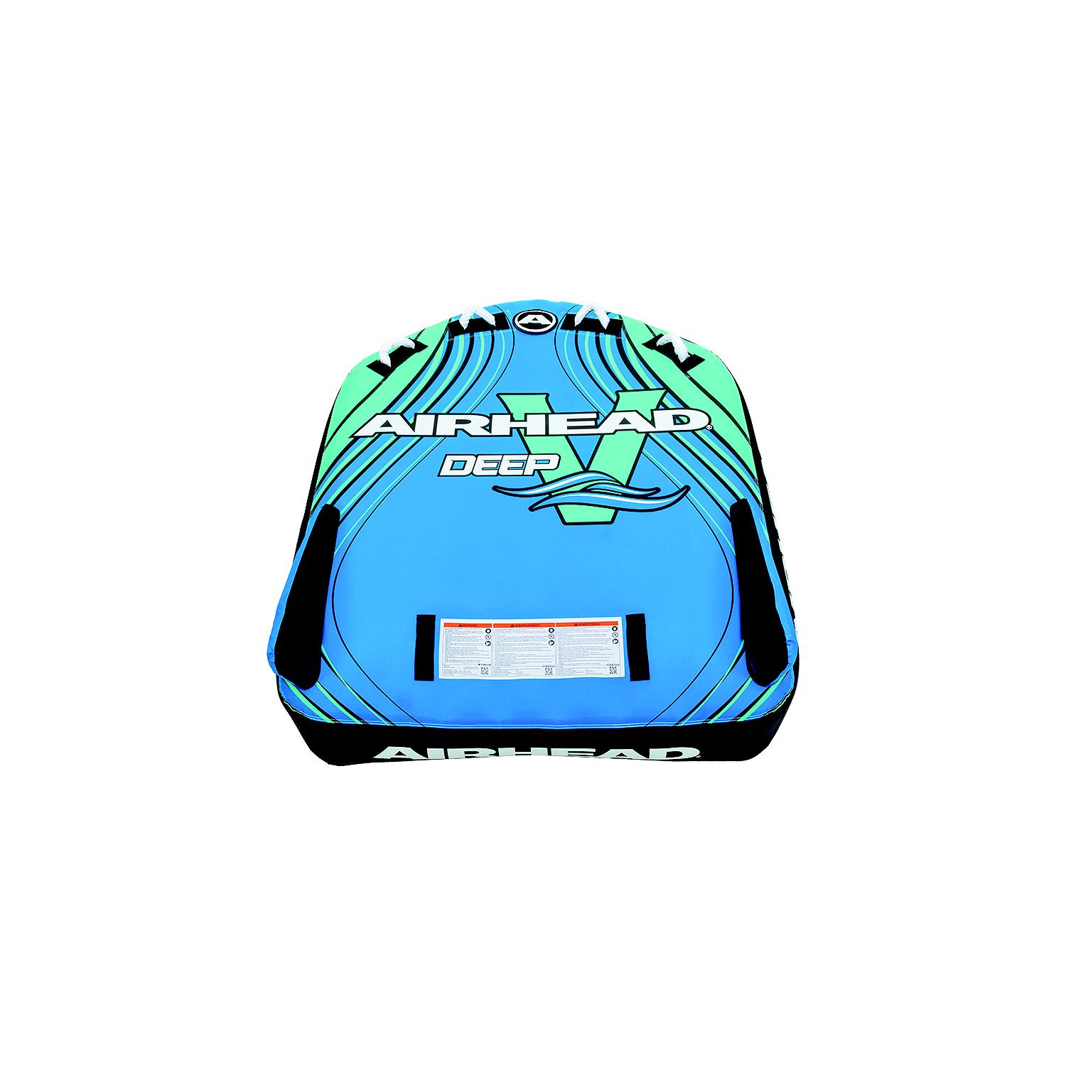 AirHead AHDV2 Deep V Towable Tube, Blue, 2 Person