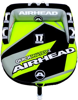 AirHead AHT50187YBK Quick Water Towable Tube, Yellow/Black, 1-2 Riders
