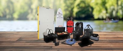 Great gear displaying on a dock