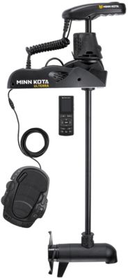 Minn Kota 1358976 Ulterra Bow Mount Freshwater Trolling Motor, 80 lbs. Thrust, 60" Shaft, 24 Volts w/Handheld Remote, Foot Pedal & Dual Spectrum CHRP Sonar