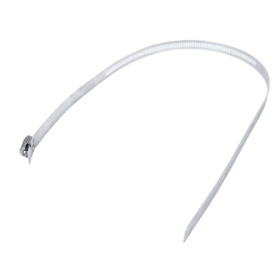 All stainless hose clamp with a large adjustable band, ideal for secure and durable fastening applications.
