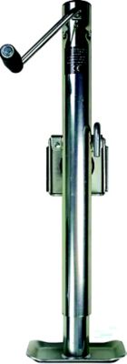 Powerwinch 21500J2500BFZR Utility Series Trailer Jacks 21500-J, Flat Plate, 2500 lb Capacity, Bolt-On