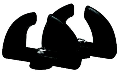 WINDSHIELD TURN LATCH-BLK PLAS 1 PAIR