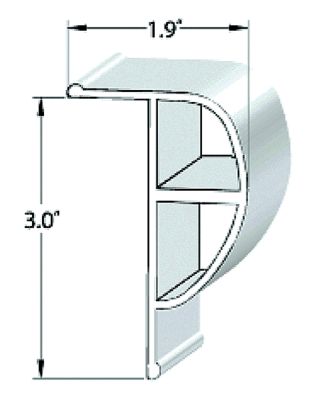 10FT CLEAR STAND P-SHAPE