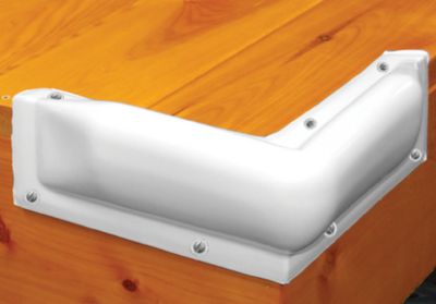 XIALUO Dock Corner Bumper Fender Inflatable Dock Protection White 8"x16" Thickened The UV Marine Grade Resistant Polyvinyl Chloride Materials Protect Docks And Ships From Damage Caused Collisions