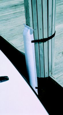Tayor Perimeter Removable Post Bumper - White