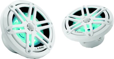 JL Audio 010-03064-00 M3 Marine Speakers, White Sport Grille, LED Illumination, 6.5"