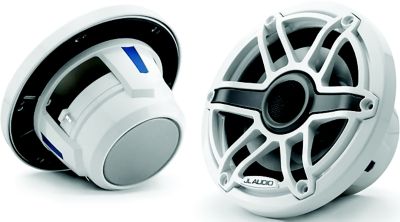 JL Audio 010-03078-00 M6 Marine Speakers with White Sport Grille, 8.8"