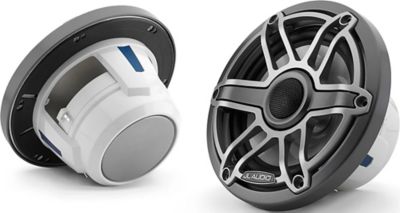 JL Audio 010-03091-00 M6 Marine Speakers with Titanium Sport Grille, 6.5"