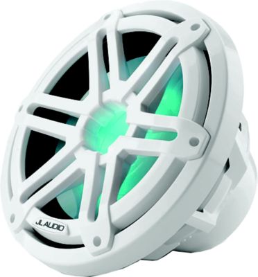 JL Audio 010-03265-00 M3 Marine Subwoofer with LED and White Sport Grille, 10"
