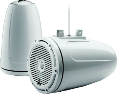 JL Audio 010-03266-00 M3 Enclosed Tower Speakers with White Classic Grille, 7.7"