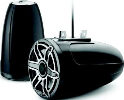 JL Audio 0100327900 M6 Enclosed Tower Speakers, Titanium Sport, No Transflective™ LED Lighting, Enclosed System, 7.7"