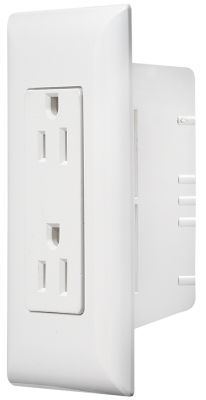 "Self Contained" White Dual Outlet, Speedwire w/Cover-Plate