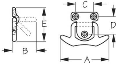 CLEAT FOLDINGSS 3 1/2″ REPLACES P/N 354-048500