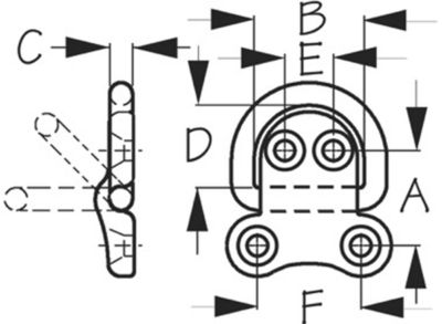 RING SS D FOLDING – SMALL REPLACES P/N 354-048620