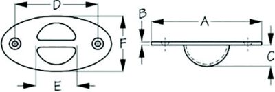 RECESSED ANCHOR PT 316 SS