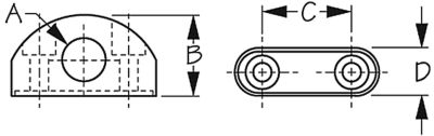 FAIRLEAD 3/8IN NYLON