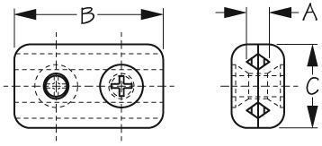 CHROME PLATED ZINC CLAMP BULK