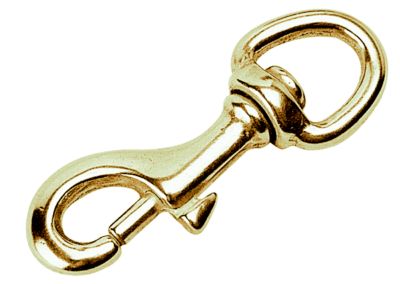 BRASS SWIVEL EYE BOLT SNAP 5/8IN