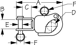 SHACKLE SS TGL 31/2 PMG