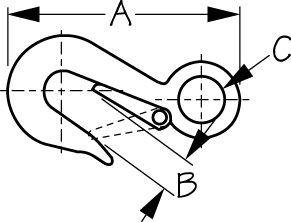 STAINLESS SAFETY SNAP – 3/4