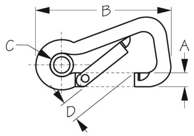 ASYMETRICAL SNAP W/EYE REPLACES P/N 354-150065