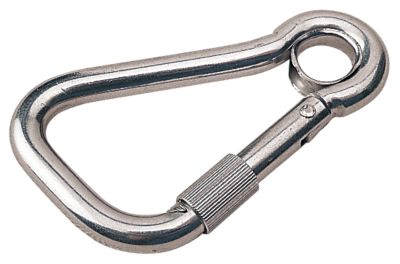 STAINLESS LOCKING ASYM. SNAP W/EYE-3 1/4 INCH