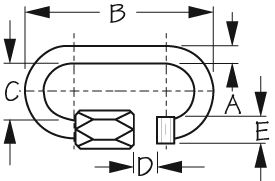 QUICK LINK 3/16IN STAINLESS