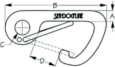 SPRING GATE ASYMMETRICAL SNAP