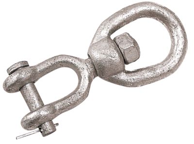 GALV EYE & JAW SWIVEL-5/16