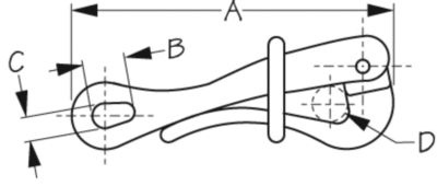 PELICAN HOOK SS 4IN