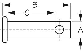 CLEVIS PIN 3/16IN X 9/16IN SS