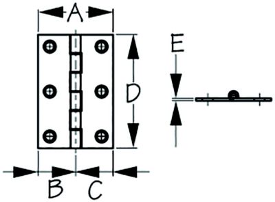 HINGE 3X3 PAIR