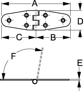 FLUSH MT HINGE