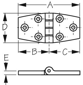 HINGE- DOOR  BLACK NYLON PAIR PAIR