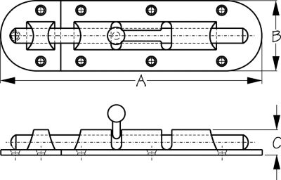 STAINLESS BARREL BOLT – SMALL