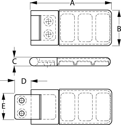 SIDING DOOR STOP SS