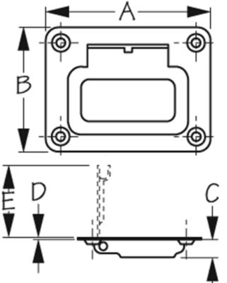 STAINLESS HATCH HANDLE