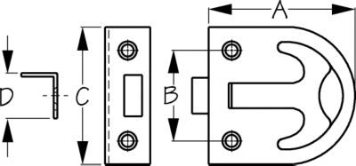 RING PULL LATCH SPRING LOADED