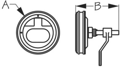 SS ROUND LATCH 3″