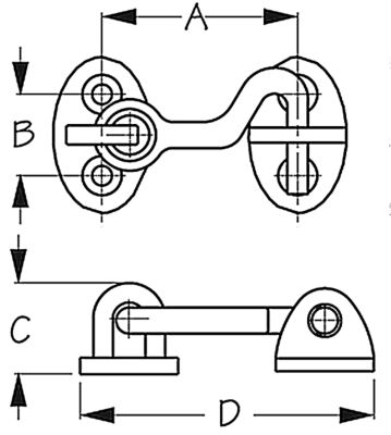 DOOR HOOKS BRASS