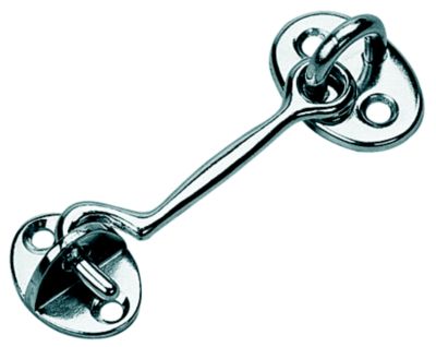 DOOR HOOK CHROME/BRASS 2IN