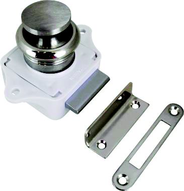 PUSH BUTTON RIM LATCH SS PLS