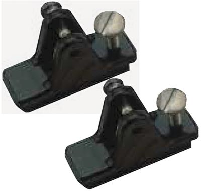 DECK HINGE LOCK-RT&LF     2/CD .850 TRACK, BLACK