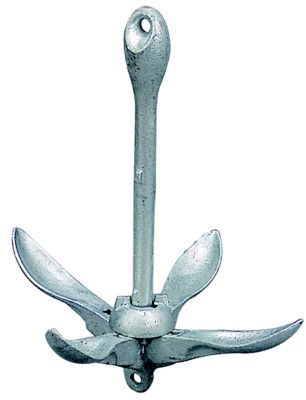 GALVANIZED FOLDING ANCHOR 1.5#