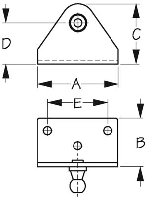 GAS LIFT BALL STUD-10MM